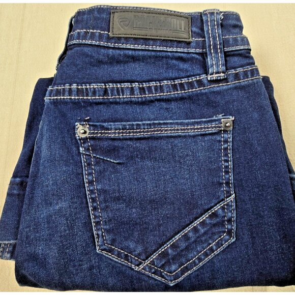 Rock & Roll Denim High Rise Trouser Flare Jeans Womens 27x34 Button Fly Stretch - Picture 16 of 16